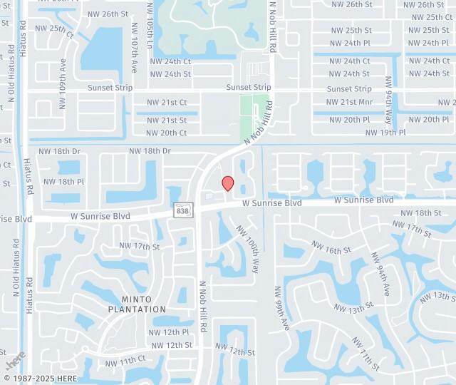 Location Map: 10167 W Sunrise Blvd Plantation, FL 33322